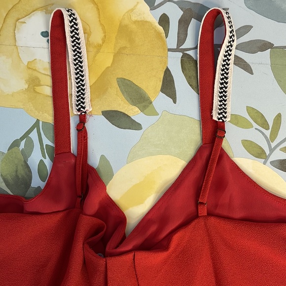 1. State Rust Orange Flowy Tank Top | Size Medium - Picture 5 of 9